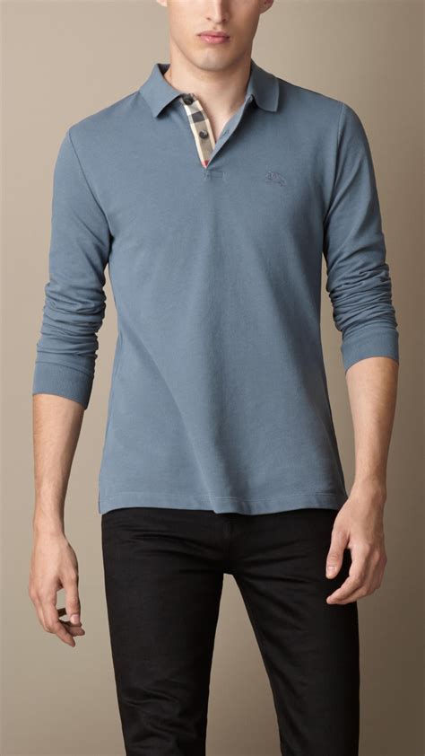 long sleeve burberry mens shirt|Burberry polo shirts men's outlet.